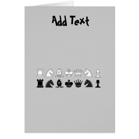 CHESS - personalized CHESS player Cards (Front)