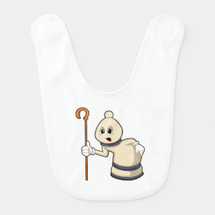 Chess piece Bishop at Chess Baby Bib