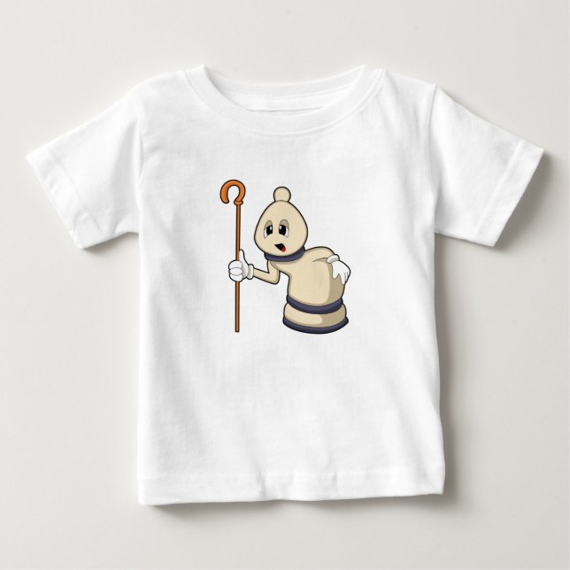 Chess piece Bishop at Chess Baby T-Shirt (Front)