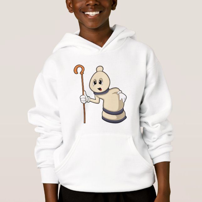 Chess piece Bishop at Chess Hoodie (Front)