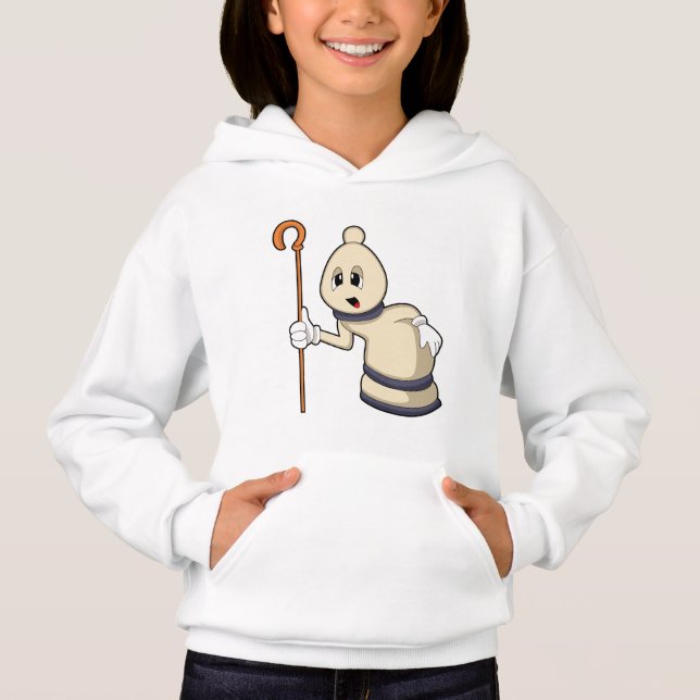 Chess piece Bishop at Chess Hoodie (Front)