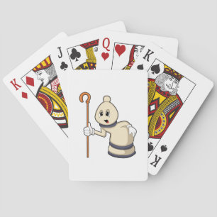 Chess piece Bishop at Chess Poker Cards
