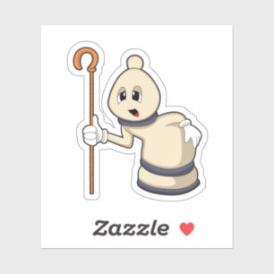 Chess piece Bishop at Chess Sticker