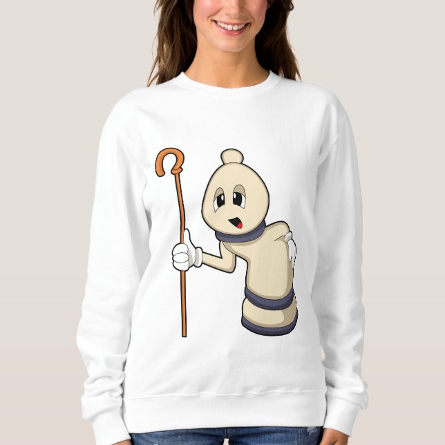 Chess piece Bishop at Chess Sweatshirt (Front)