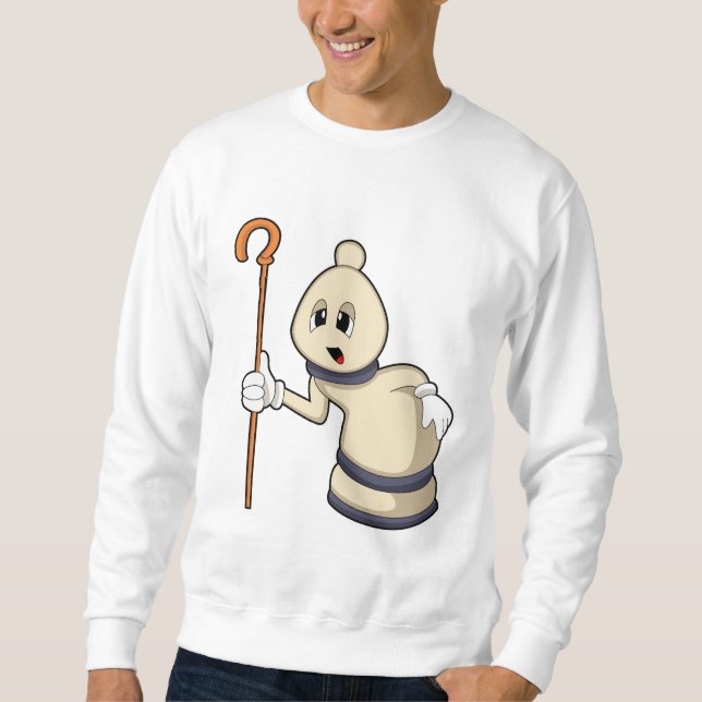 Chess piece Bishop at Chess Sweatshirt (Front)