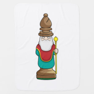 Chess piece Bishop Chess Baby Blanket