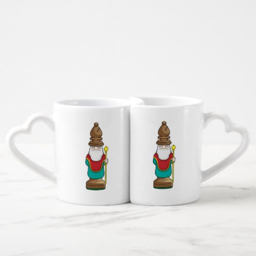 Chess piece Bishop Chess Coffee Mug Set