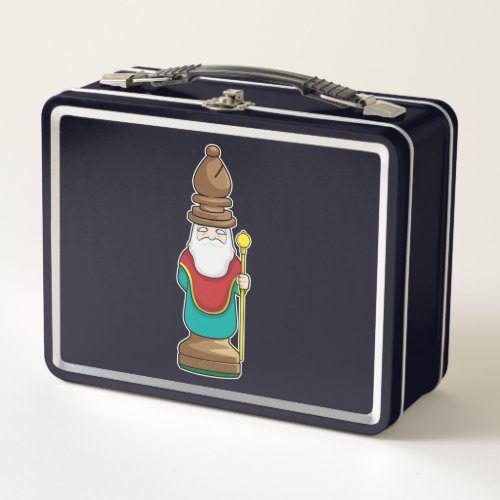 Chess piece Bishop Chess Metal Lunch Box