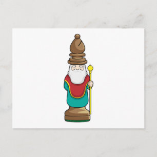 Chess piece Bishop Chess Postcard