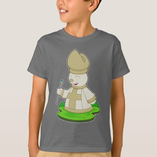 Chess piece Bishop Chess T-Shirt (Front)