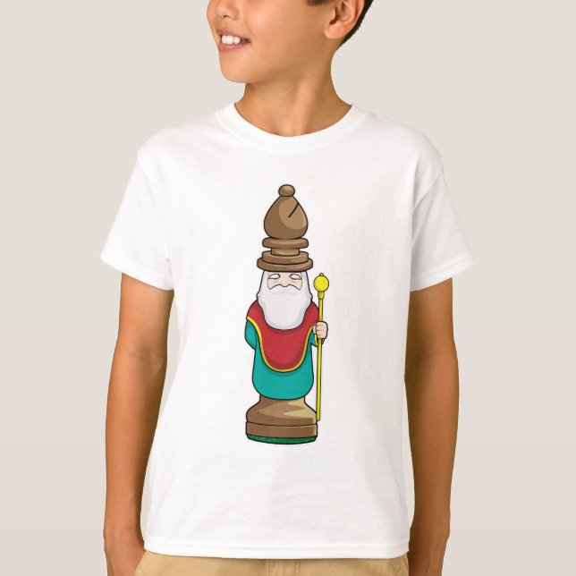 Chess piece Bishop Chess T-Shirt (Front)