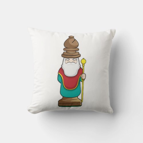 Chess piece Bishop Chess Throw Pillow