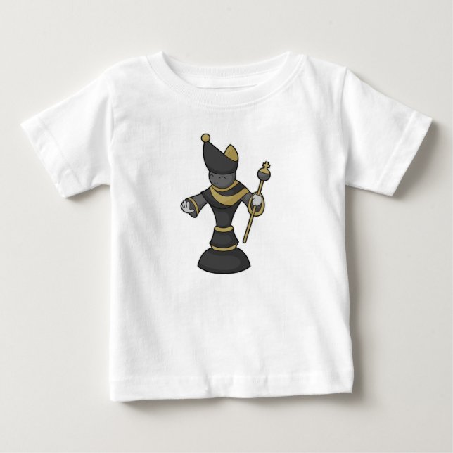 Chess piece Bishop Staff Chess Baby T-Shirt (Front)