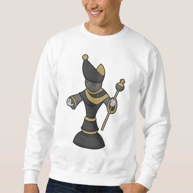 Chess piece Bishop Staff Chess Sweatshirt (Front)