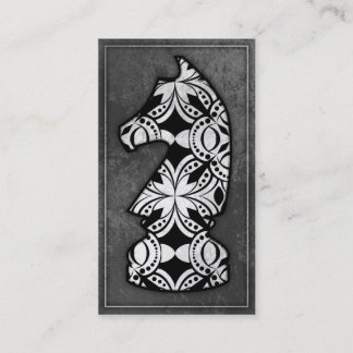 Chess Piece - Dark Knight 02 Business Card