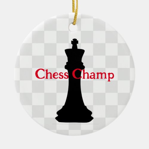Chess Piece Design Ornament