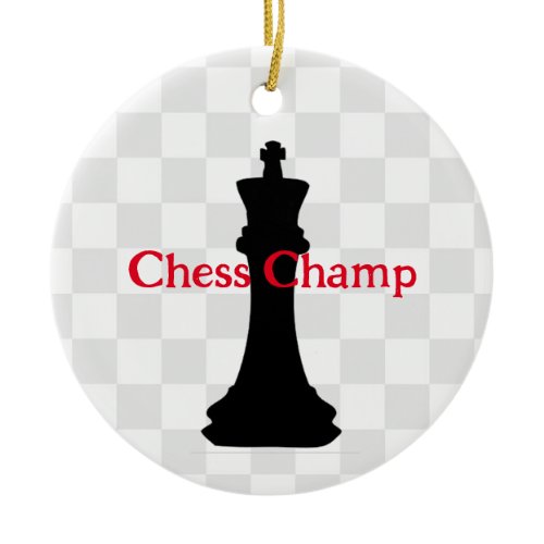 Chess Piece Design Ornament