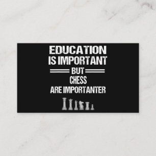 Chess Piece Education Humor Sarcastic Funny Christ Business Card