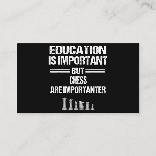 Chess Piece Education Humor Sarcastic Funny Christ Enclosure Card (Front)
