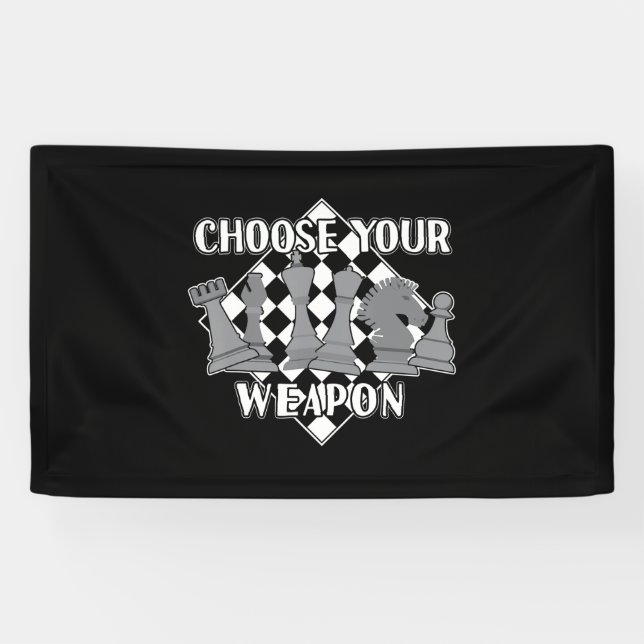 chess piece game strategy gift  a chess player banner (Horizontal)