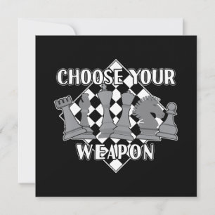 Chess Piece Game Strategy Gift A Chess Player Invitation