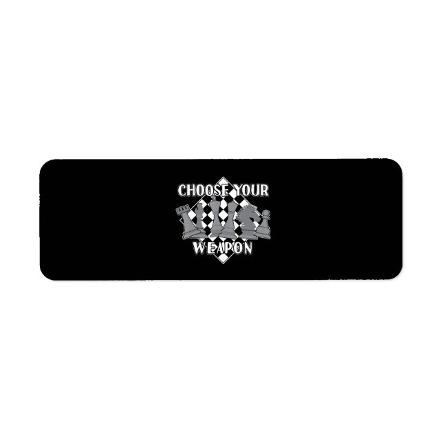 chess piece game strategy gift  a chess player label (Front)