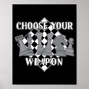 chess piece game strategy gift a chess player poster