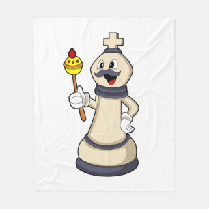 Chess piece King at Chess.PNG Fleece Blanket