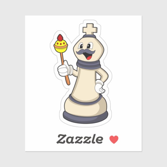Chess piece King at Chess.PNG Sticker (Sheet)