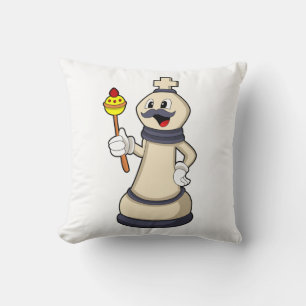 Chess piece King at Chess.PNG Throw Pillow
