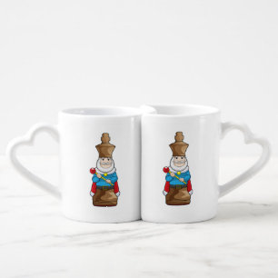 Chess piece King Chess Coffee Mug Set