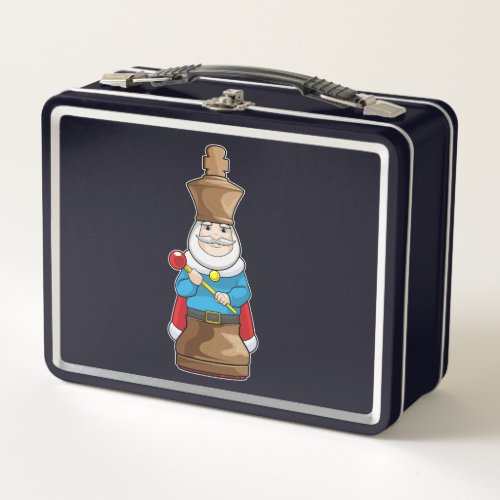 Chess piece King Chess Metal Lunch Box