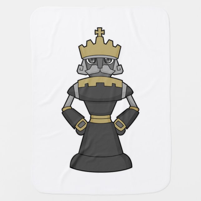 Chess piece King Crown Chess Baby Blanket (Front)