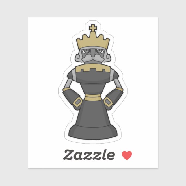 Chess piece King Crown Chess Sticker (Sheet)