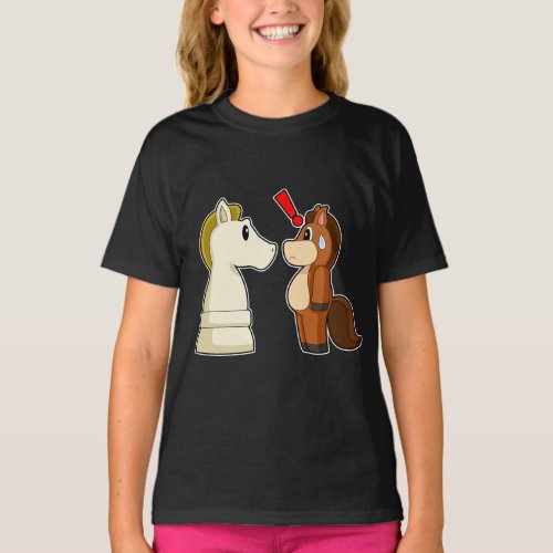 Chess piece Knight Horse Chess T_Shirt