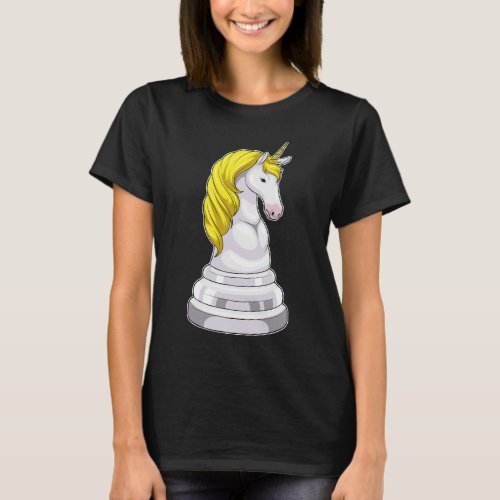 Chess piece Knight Unicorn Chess T_Shirt