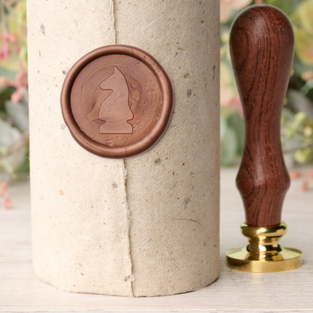 Chess Piece Knight Wax Seal Stamp (Insitu (Parchment))