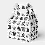 Chess Piece Pattern Favor Boxes