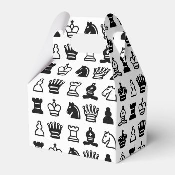 Chess Piece Pattern Favor Boxes by DippyDoodle at Zazzle