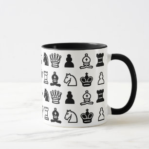 Chess Piece Pattern Mug