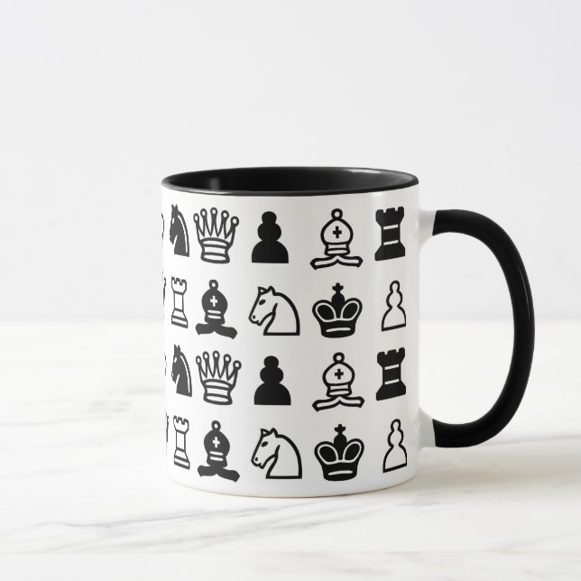 Chess Piece Pattern Mug (Right)