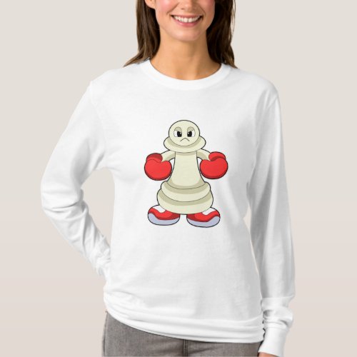 Chess piece Pawn as Boxer with Boxing gloves T_Shirt