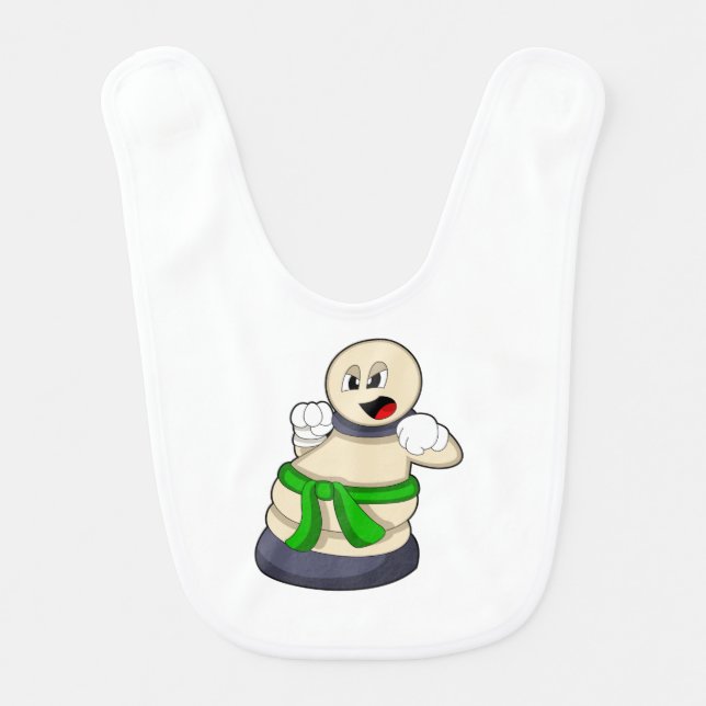 Chess piece Pawn at Chess Baby Bib (Front)
