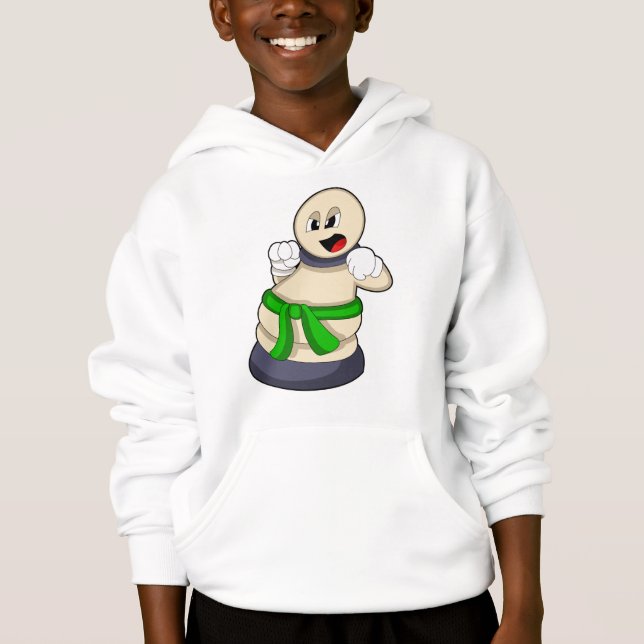 Chess piece Pawn at Chess Hoodie (Front)