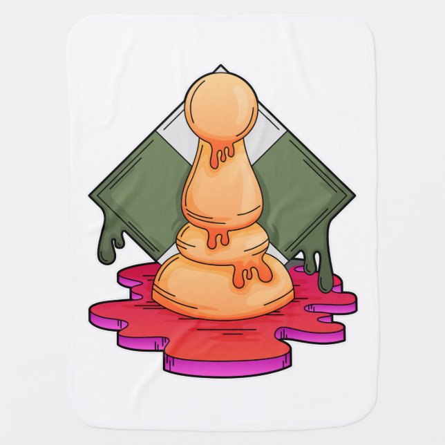 Chess piece Pawn Baby Blanket (Front)