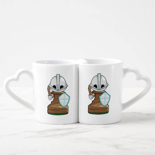 Chess piece Pawn Chess Coffee Mug Set (Front Nesting)