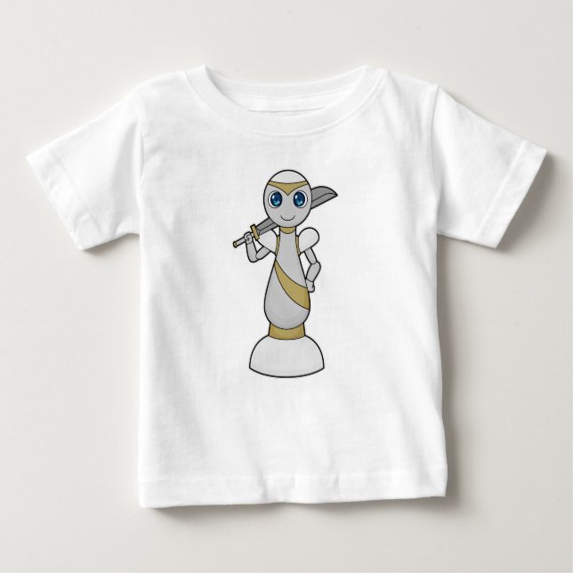 Chess piece Pawn Sword Chess Baby T-Shirt (Front)