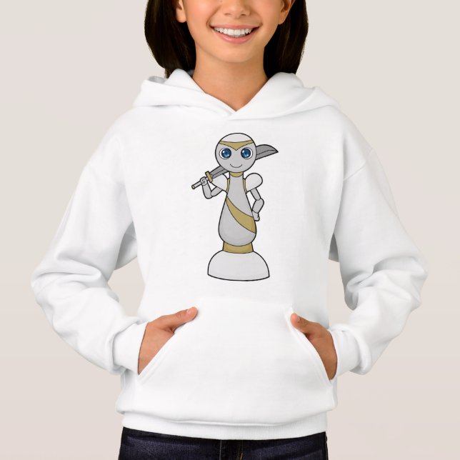 Chess piece Pawn Sword Chess Hoodie (Front)