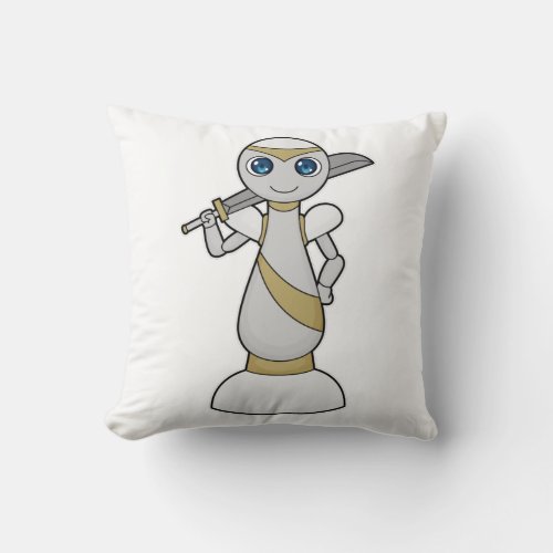 Chess piece Pawn Sword Chess Throw Pillow