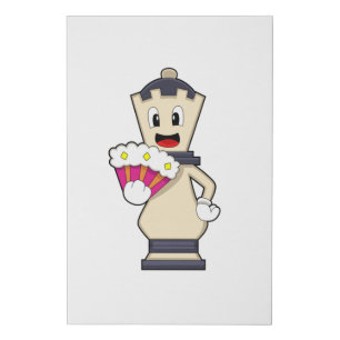 Chess piece Queen at Chess.PNG Faux Canvas Print